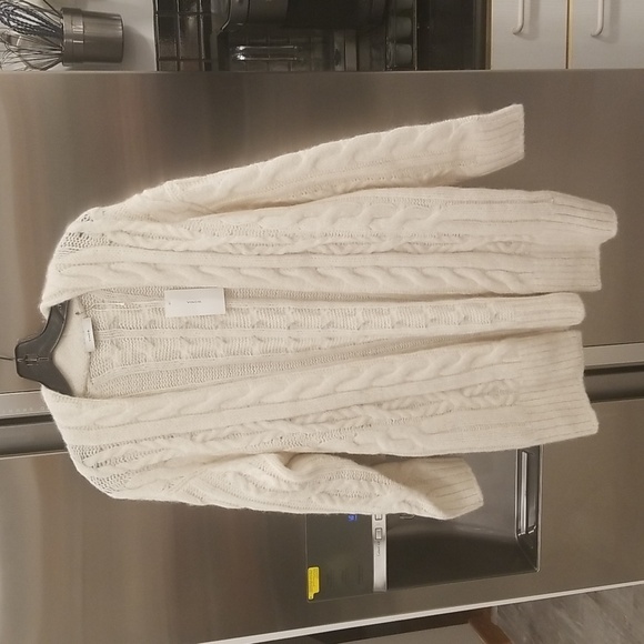 Vince Sweaters - 💕VINCE💕 Braided Cable Cardigan Alpaca Wool Blend ~ Cream NWT